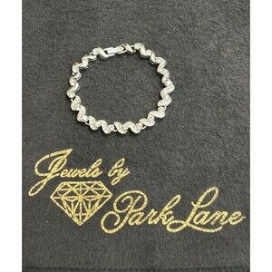 Park Lane BUENA VISTA Silver Tone 7" Bracelet Genuine Austrian Crystals J221